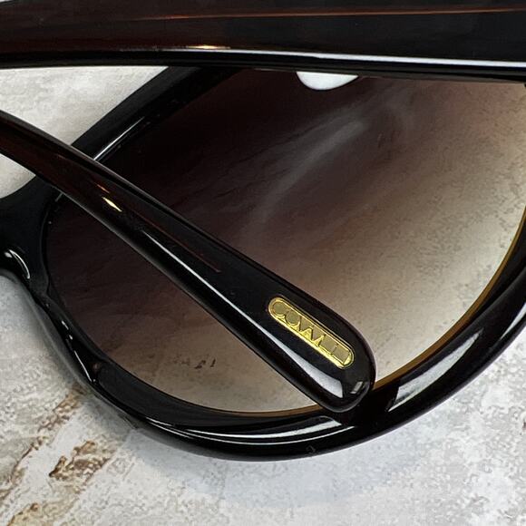Oliver Peoples Sunglasses Harlot Oversized Dark Brown/Gold 64-15-130 Case Japan main image 7